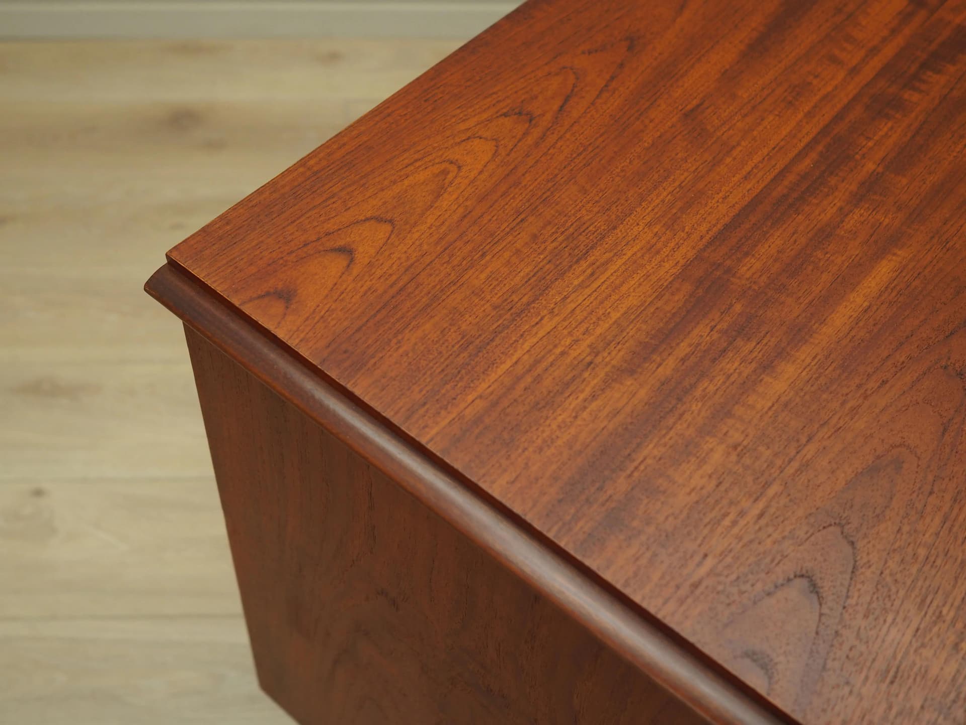 Sideboard, brązowy, teak, metal czarny, Dania, lata 70. - 32632