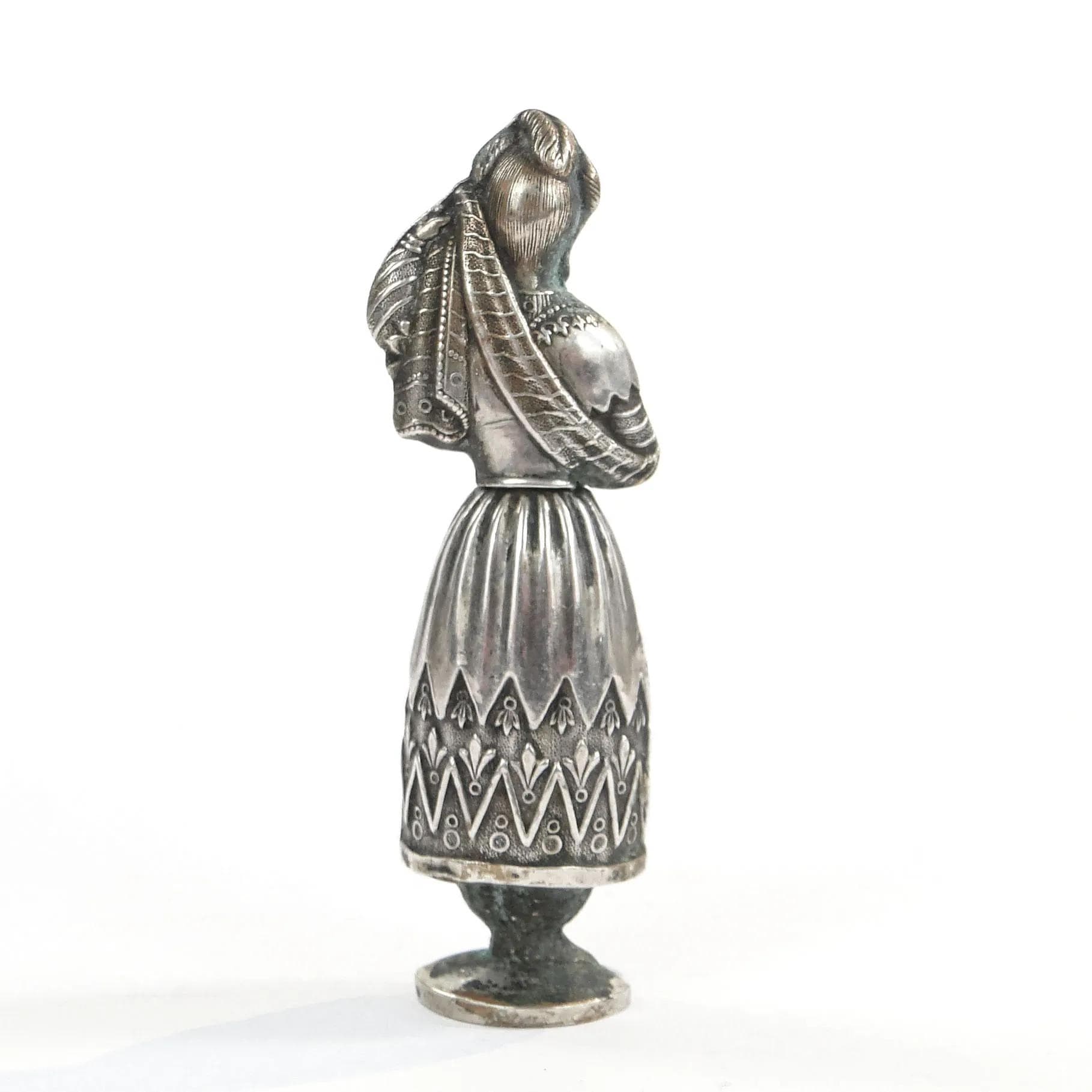 Silver Figural Needle Case, Netherlands, 1830s - 32467