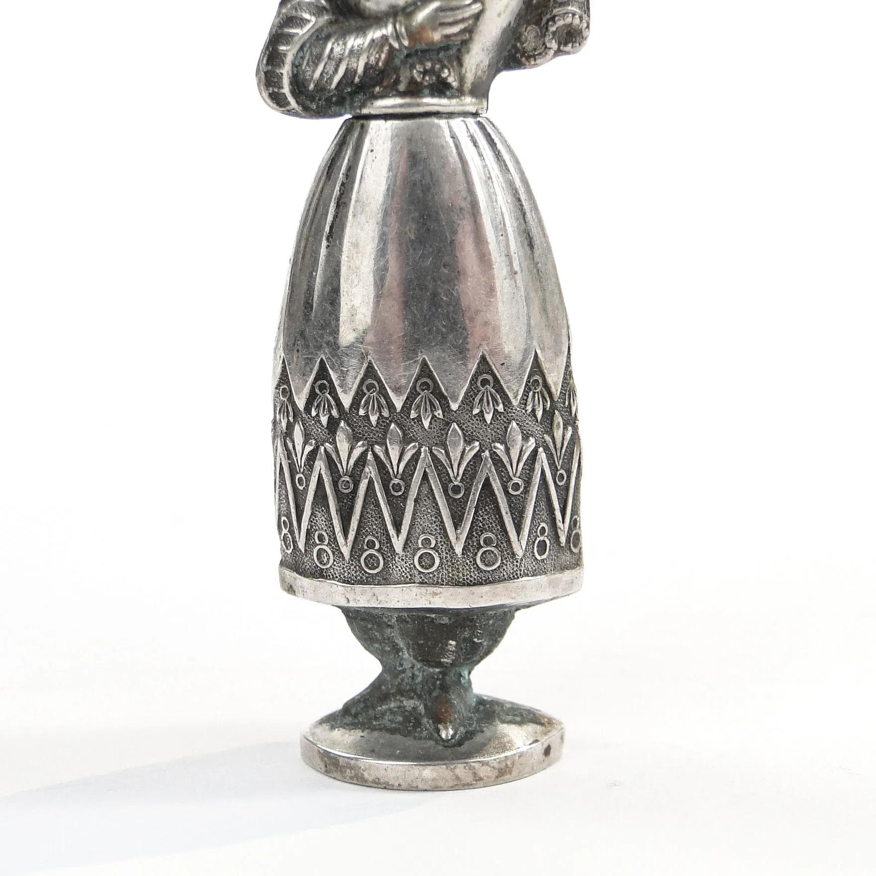 Silver Figural Needle Case, Netherlands, 1830s - 32465