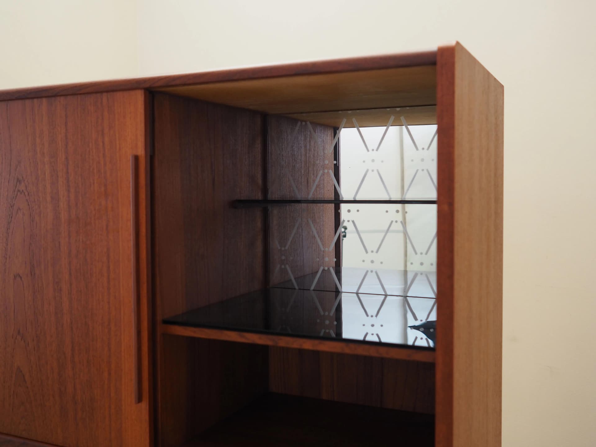 Highboard, teak brązowy, Dania, lata 60. - 32542