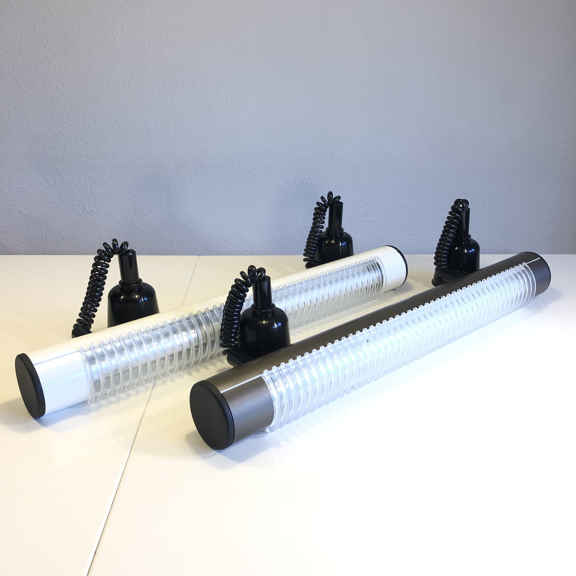 Grey Modernist Aluminum Ceiling Lamp, Germany, 1980s - 32658