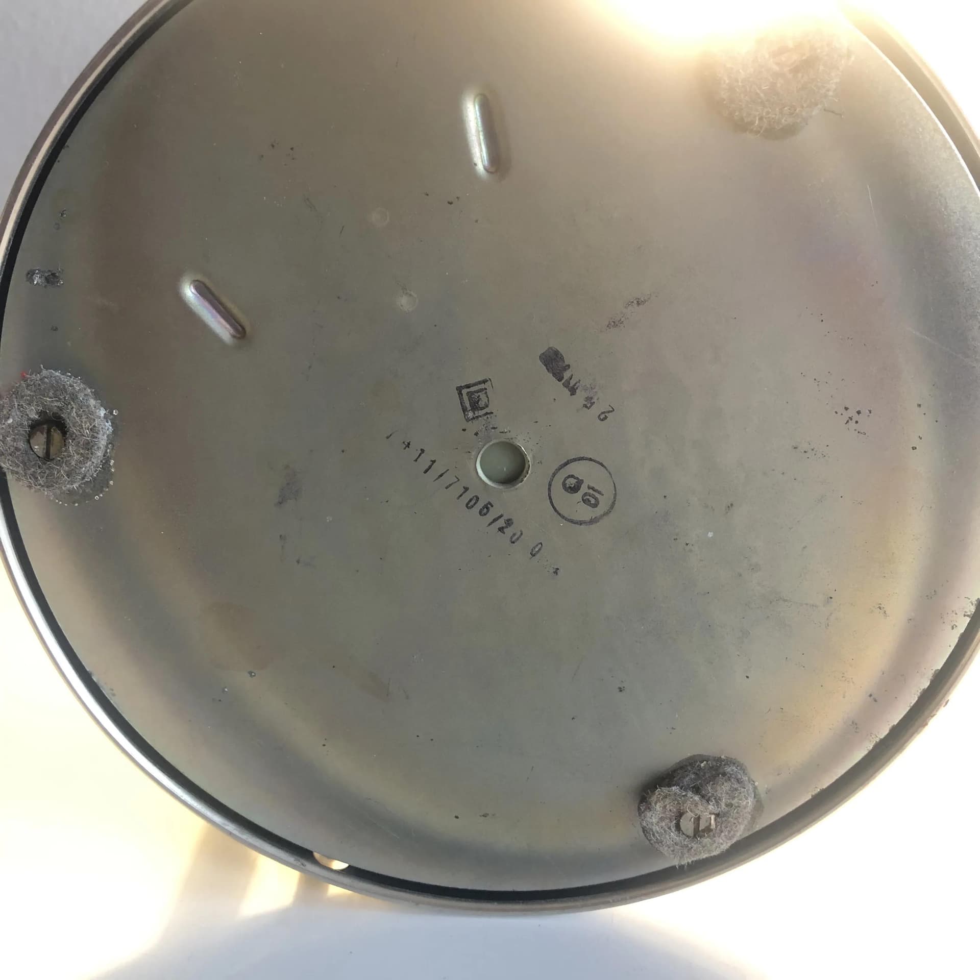 Industrial Desk Lamp, grey, chromed and enameled steel, Germany, 1970s - 32794