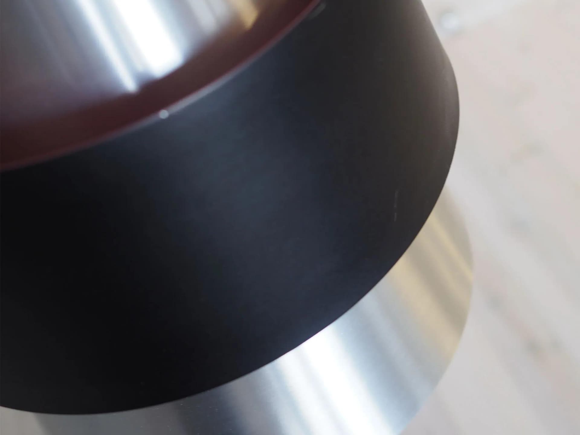 Pendant lamp Corona, silver black metal, by J. Hammerborg, Fog & Mørup, Denmark, 1960s. - 32706