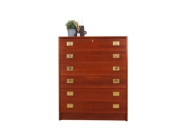 Komoda, teak pomarańczowy, Dania, lata 60. - WYMIARY