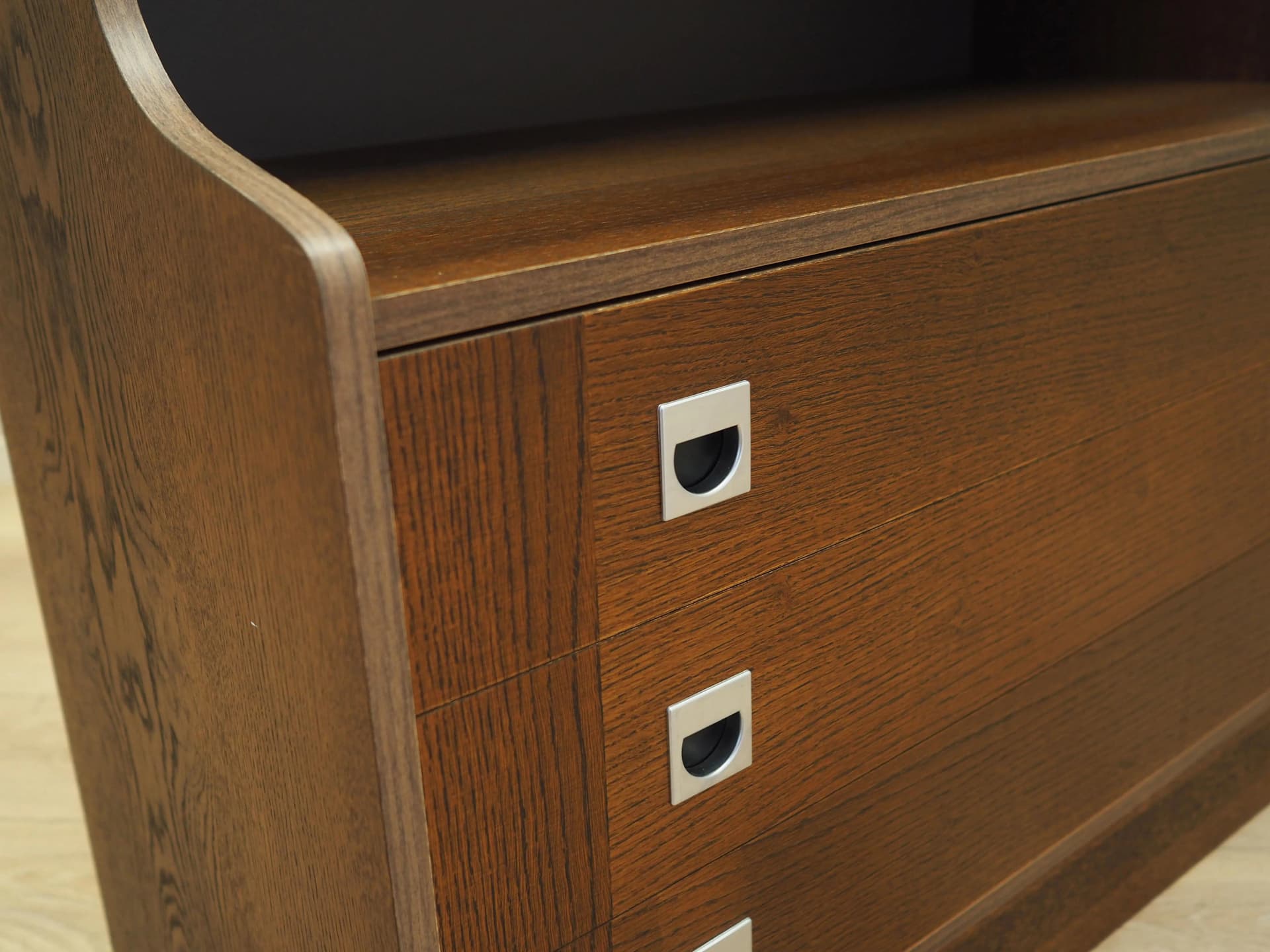 Bookcase, brown oak, Denmark, 1970s - 32891