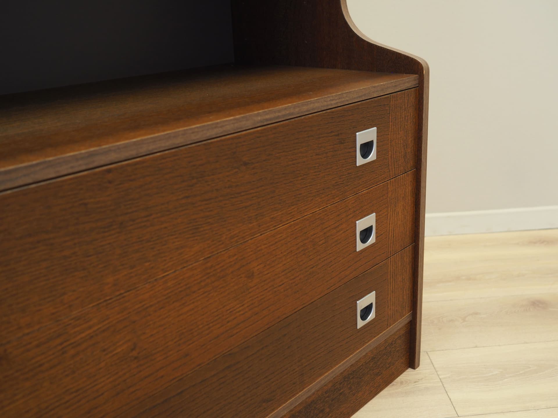 Bookcase, brown oak, Denmark, 1970s - 64027