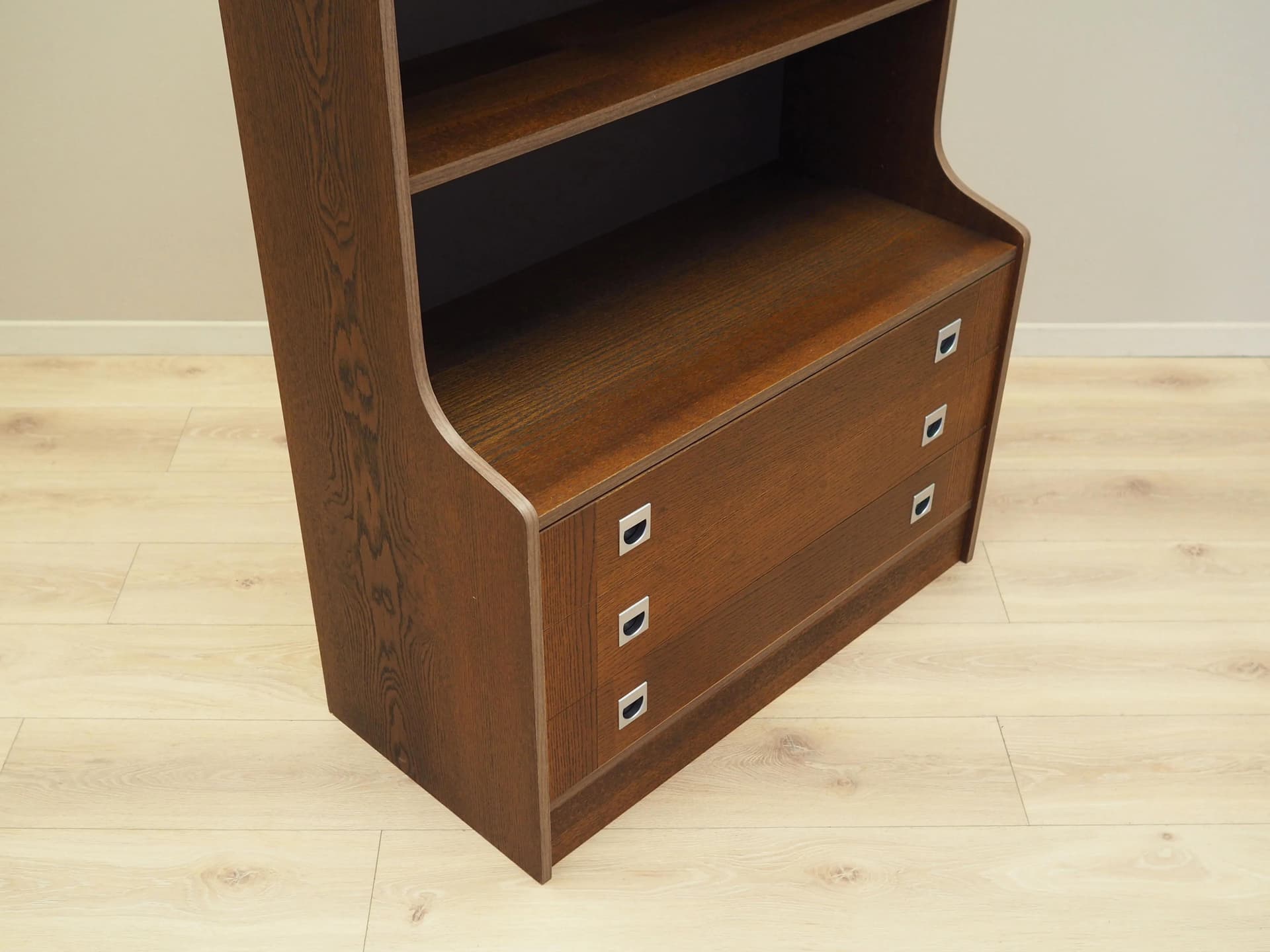 Bookcase, brown oak, Denmark, 1970s - 32886