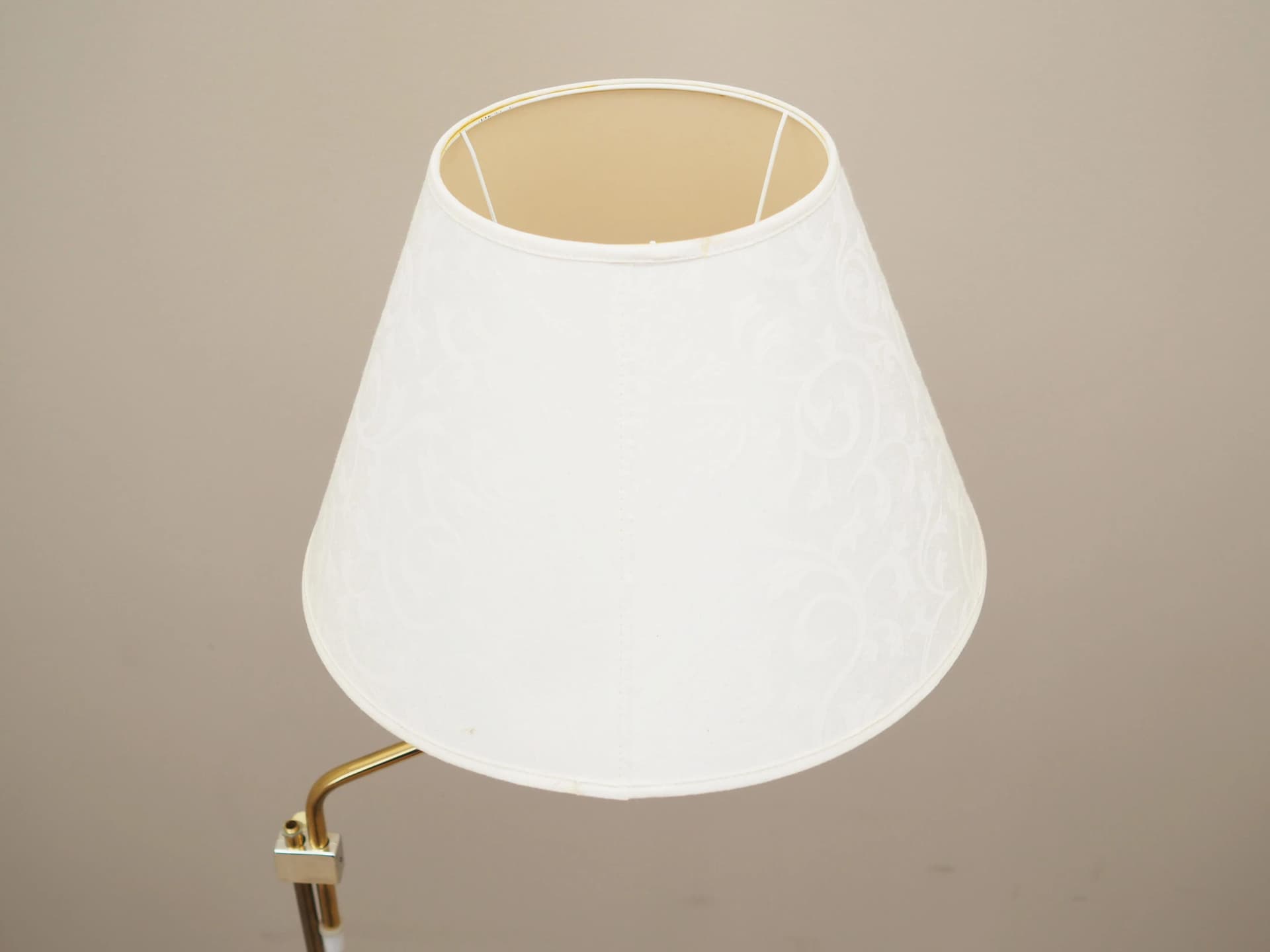Lampa podłogowa, biały, metal, Dania, lata 70. - 32873