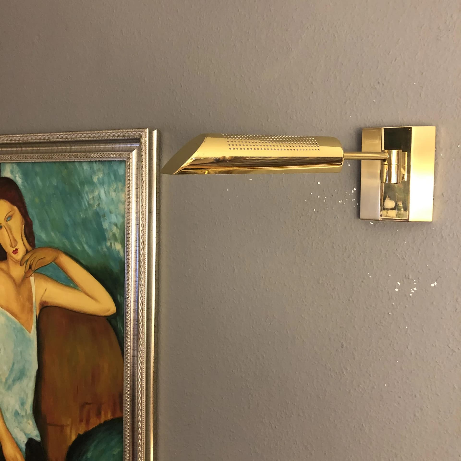 Para kinkietów, złoty, mosiądz, Niemcy, lata 90. - 32750