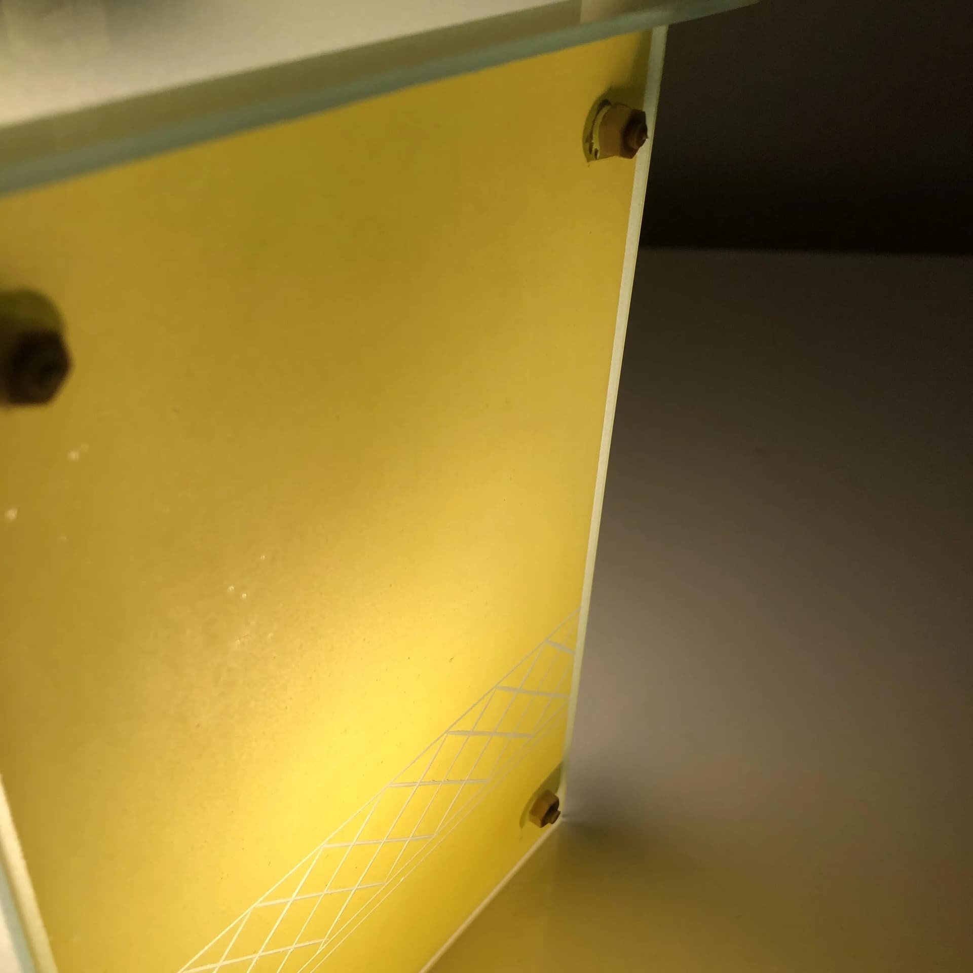 Lampa wisząca, szkło ivory white, Strangfeld&Gregor Radeberg, Niemcy, lata 60. - 32978