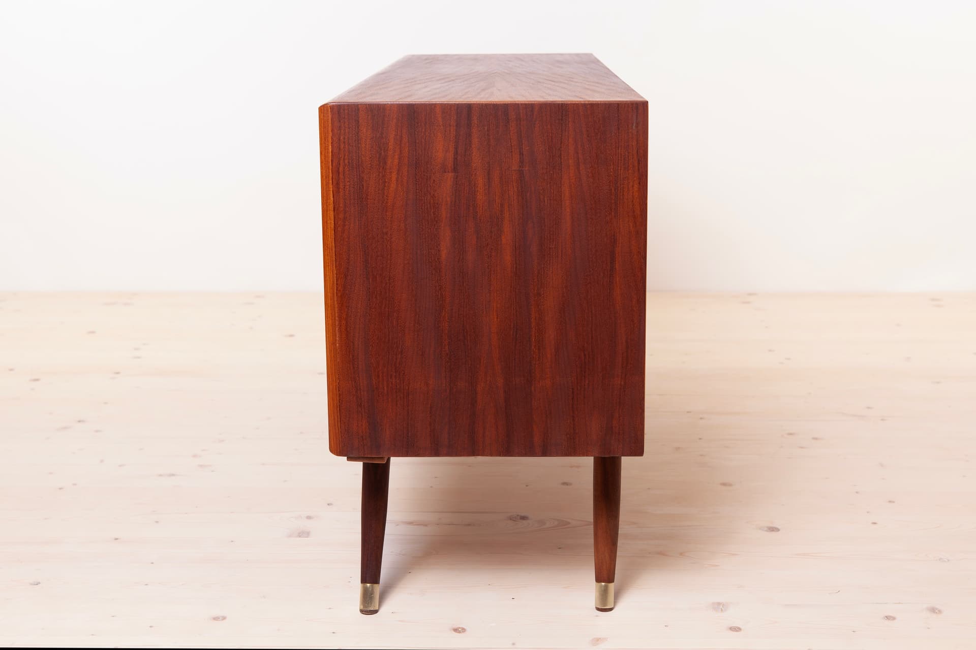 Sideboard, brown teak, by S. Andersen, Norway, 1960s. - 3812