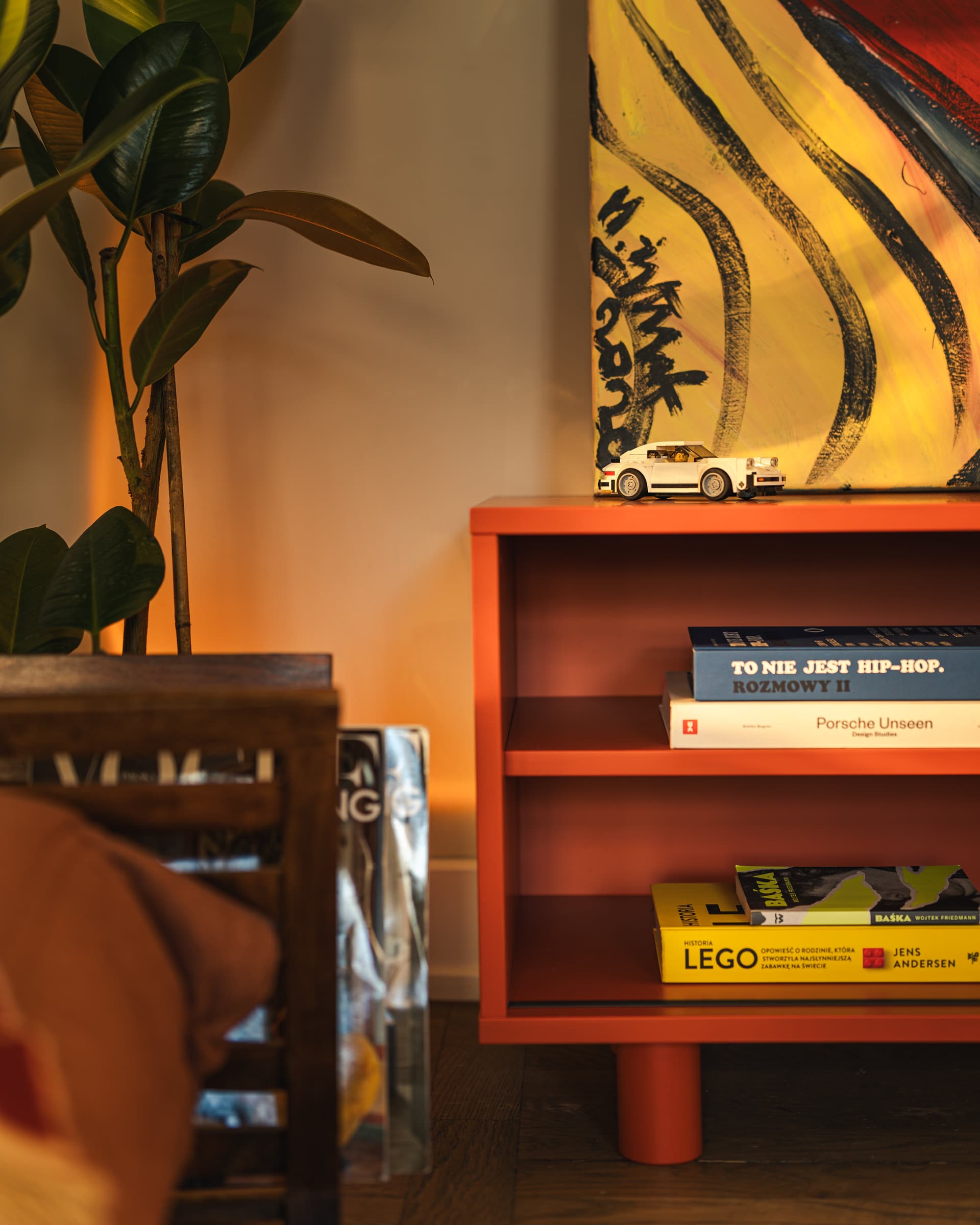 Szafka RTV Pop czerwony, Feum - 33019