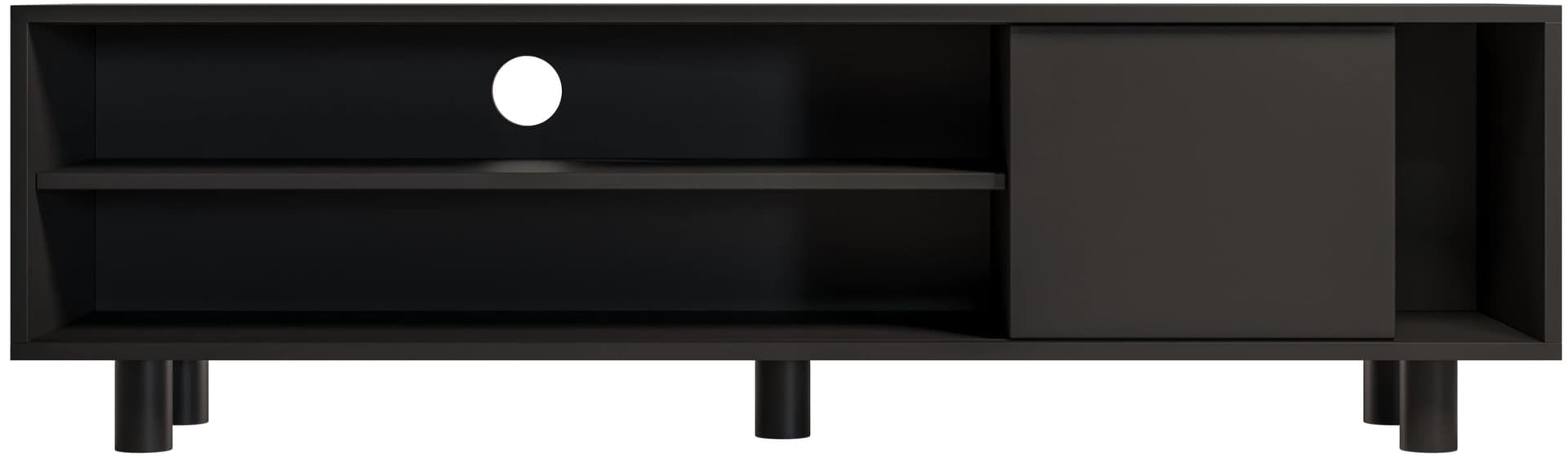 Pop TV Stand 160x40x46.6 cm black lacquered, by Feum Design, FEUM