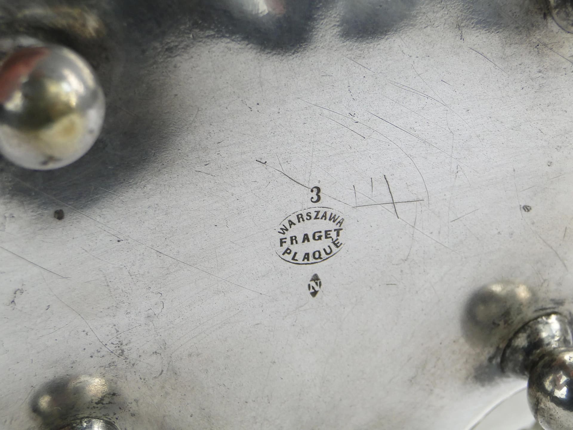 Serving Dish, Silver-Plated, J. Fraget, Poland, 19th c. - 33321