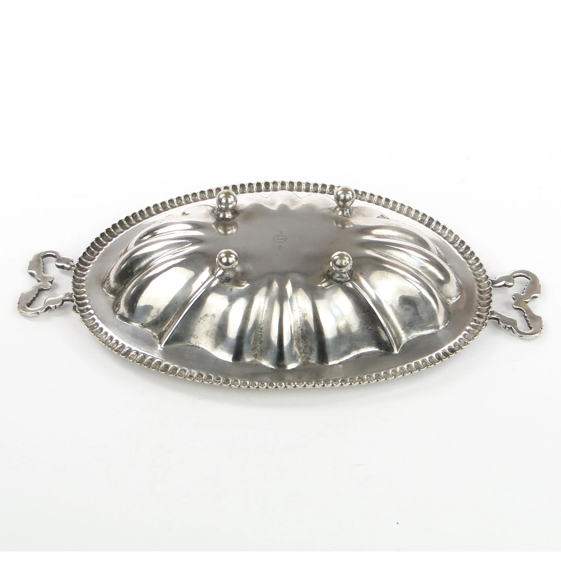 Serving Dish, Silver-Plated, J. Fraget, Poland, 19th c. - 33319