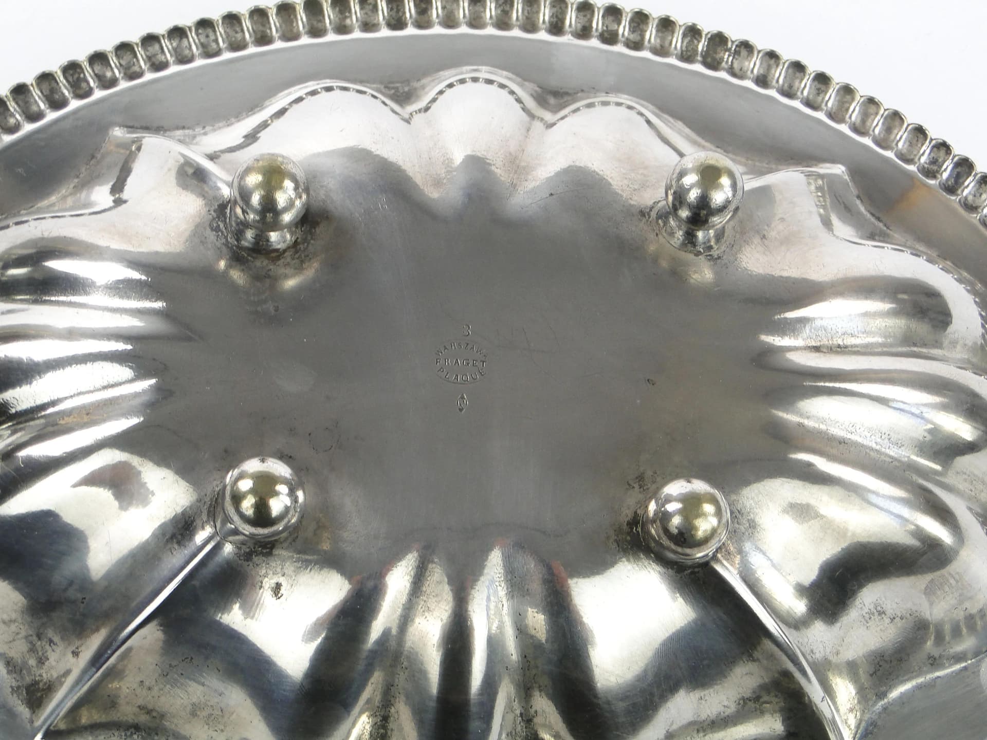 Serving Dish, Silver-Plated, J. Fraget, Poland, 19th c. - 33320