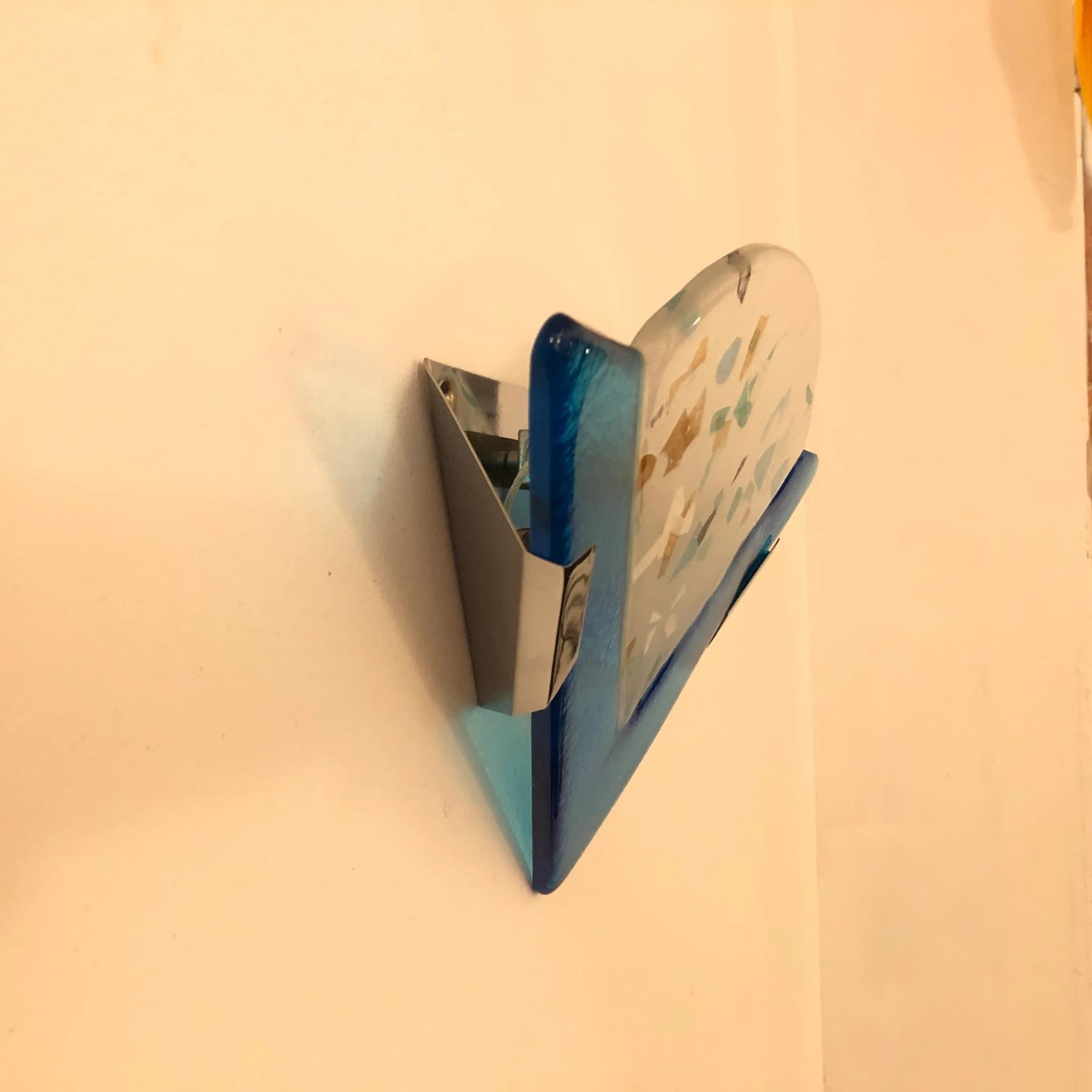 Kinkiet Murano, multikolor, szkło Murano chromowana stal, Włochy, lata 70. - 33195