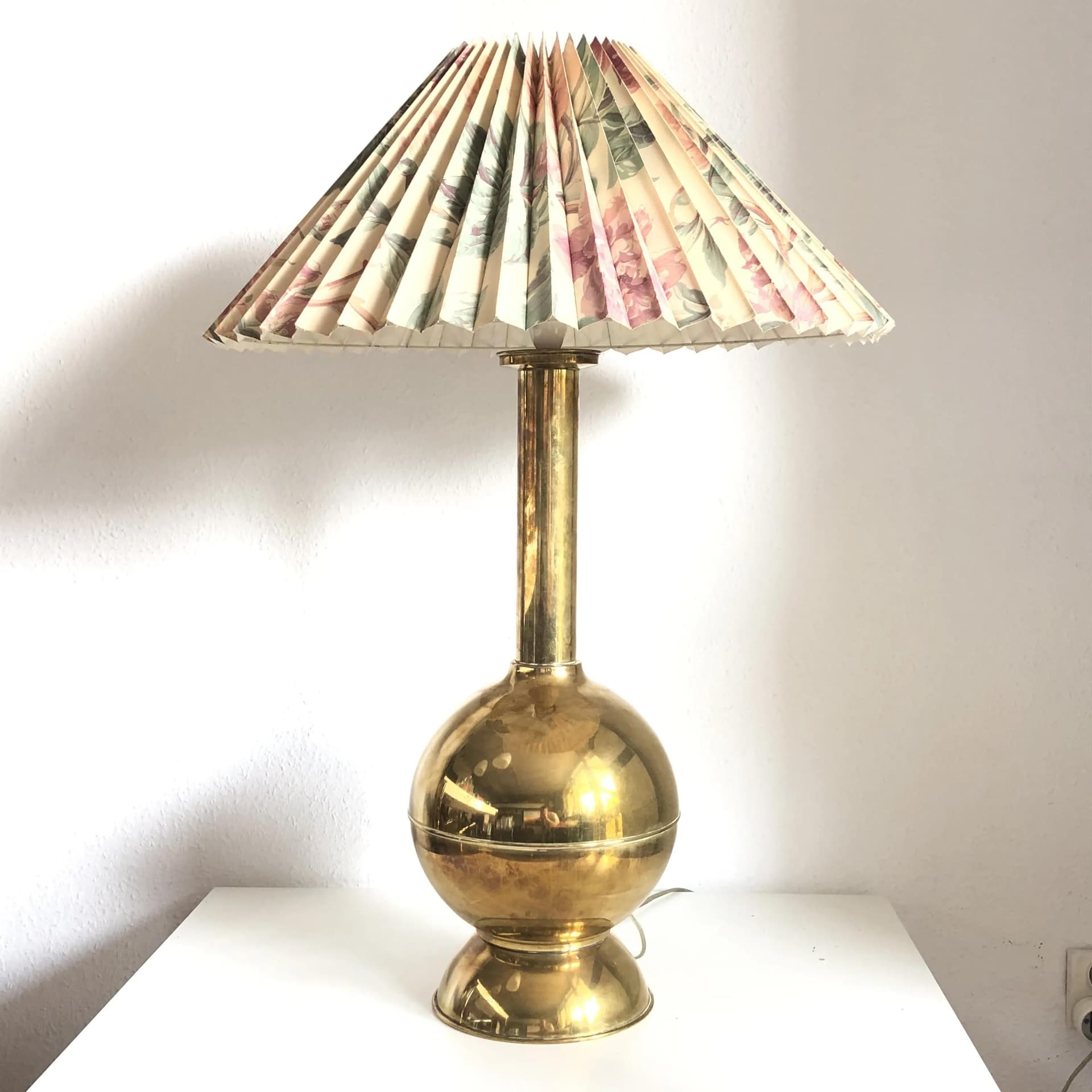 Table lamp, multicolor, brass, Denmark, 1960s - 33187