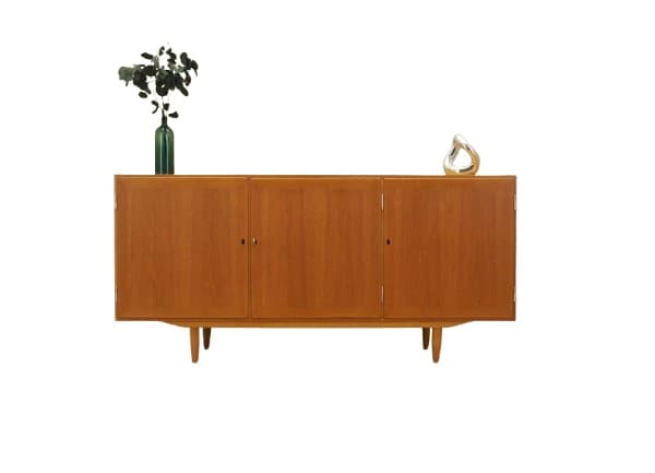 Sideboard, jesion żółty, proj. C. Jensen, Hundevad, Dania, lata 70.