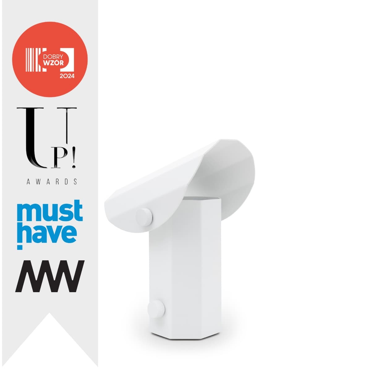 Lampa stojąca APOLIN 18 cm biały, Kaspa x Grynasz Studio - 3856