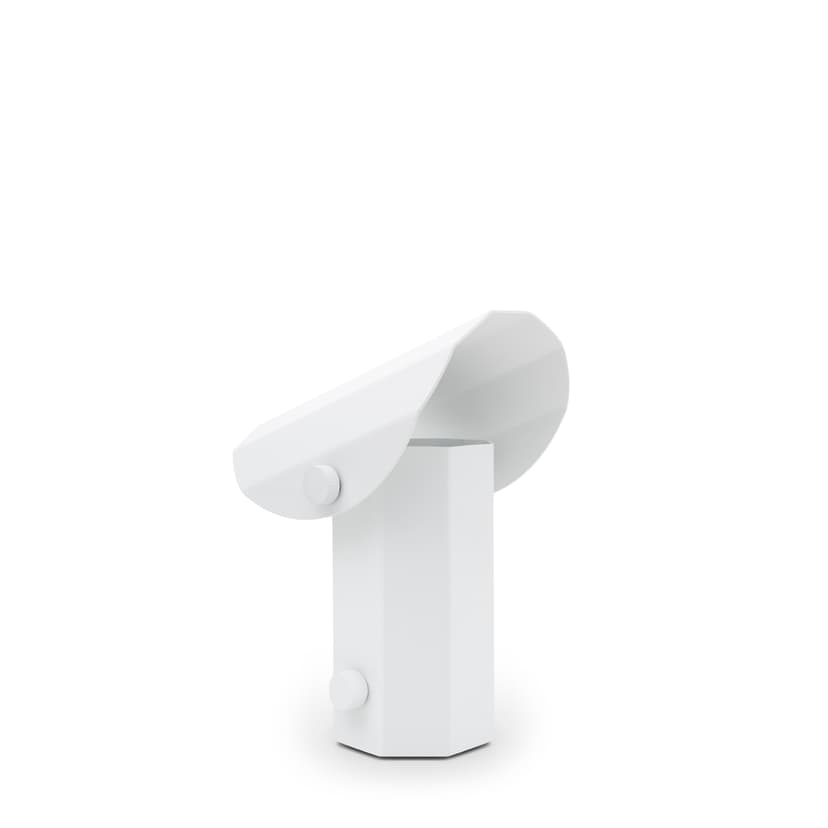 Lampa stojąca APOLIN 18 cm biały, Kaspa x Grynasz Studio