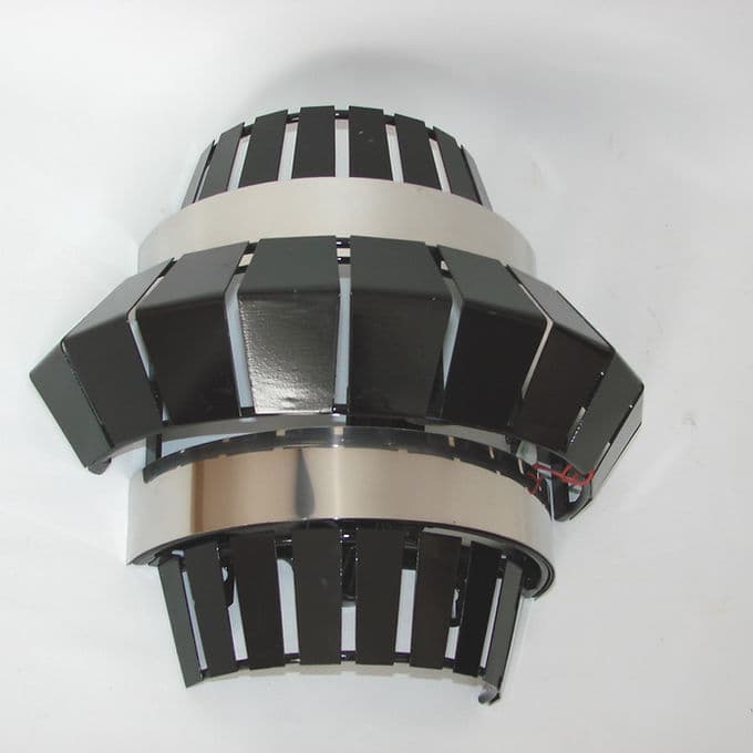 Kinkiet ścienny Mambo, czarny, stal, Włochy, lata 70. - 37891