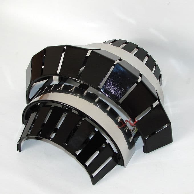 Kinkiet ścienny Mambo, czarny, stal, Włochy, lata 70. - 37893