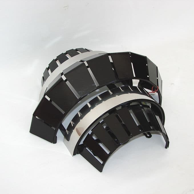 Kinkiet ścienny Mambo, czarny, stal, Włochy, lata 70. - 37895