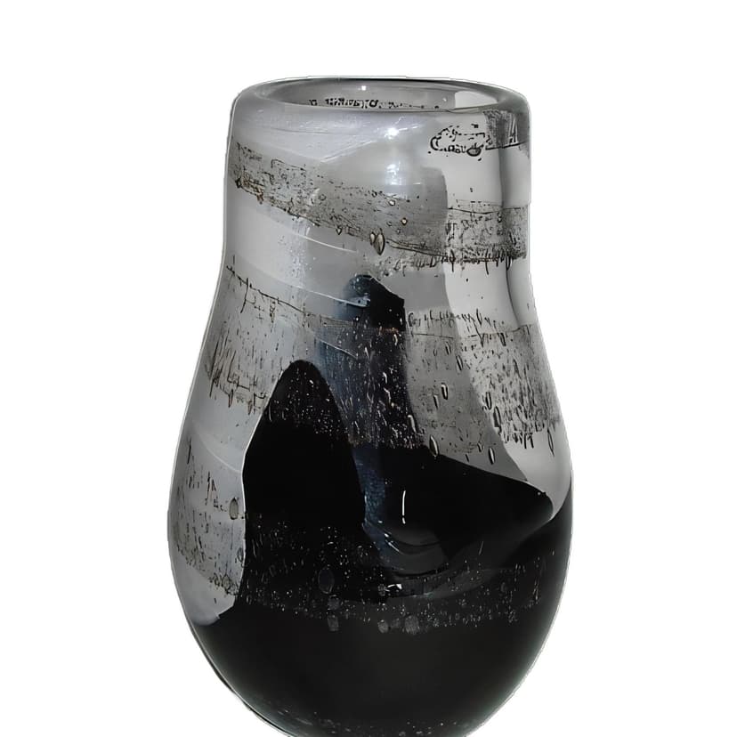 Wazon, czarny, szkło, Svaja