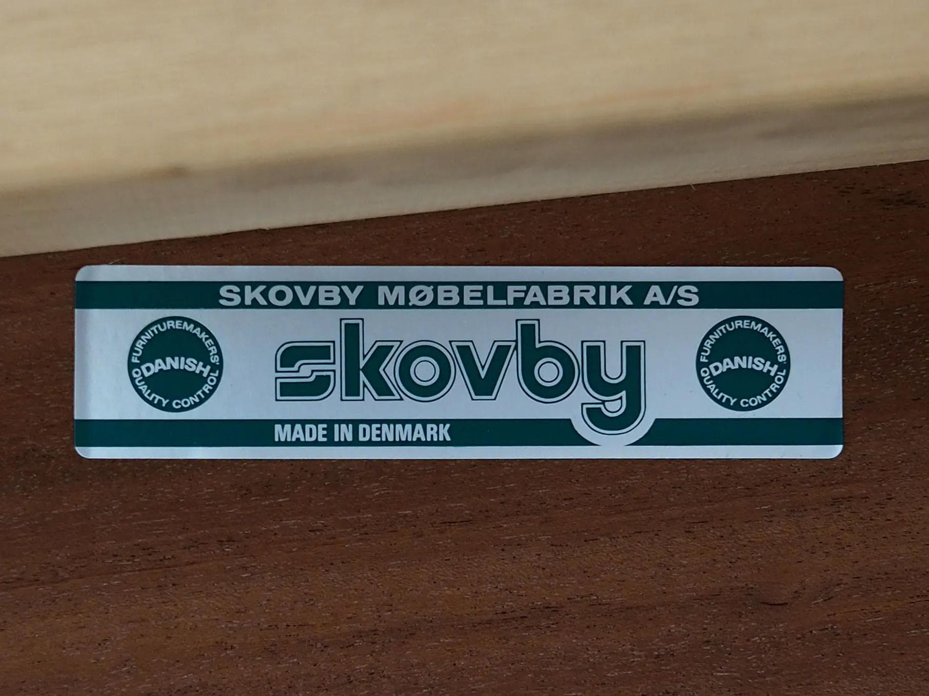 Rectangular table, brown rosewood, Skovby Møbelfabrik, Denmark, 1970s. - 33535