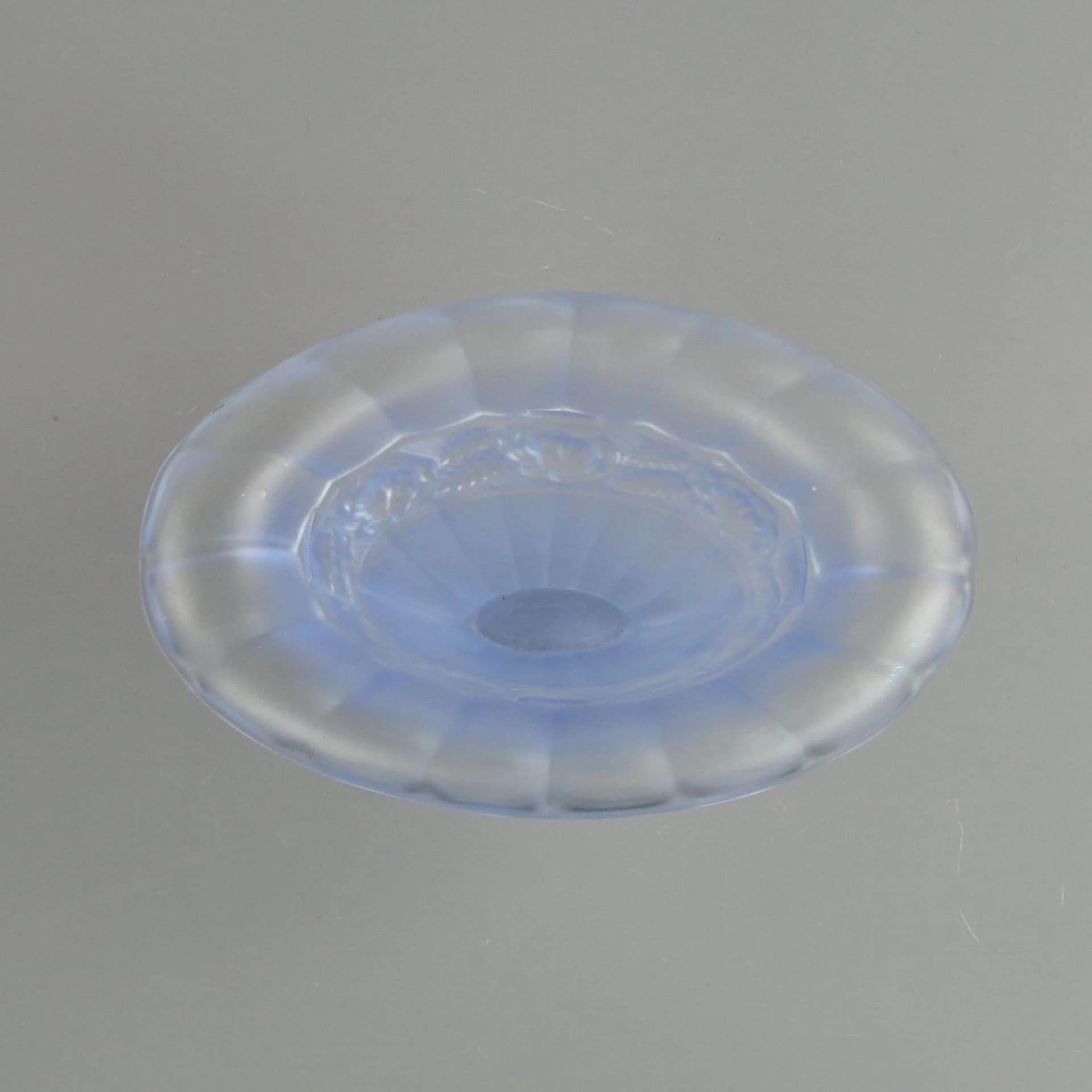 Wazon Art Deco, turkusowy, szkło, Huta Hortensja, Polska, lata 30. - 33435