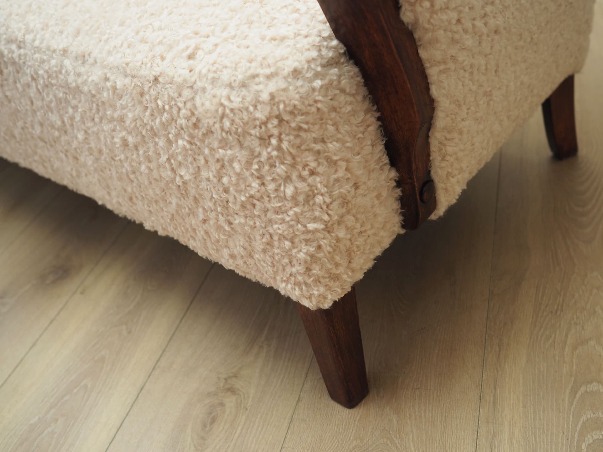 Sofa, beżowy buk, Dania, lata 60. - 63919