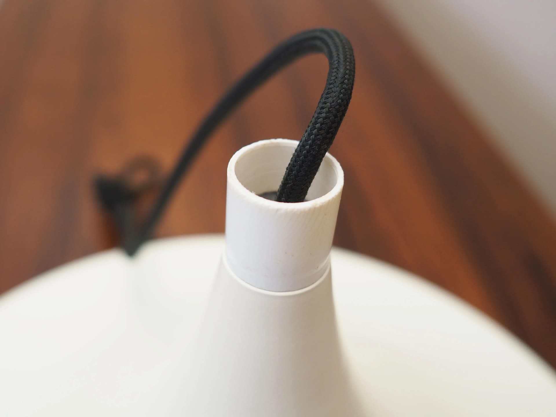 Pendant lamp, white metal, Denmark, 1970s. - 33481