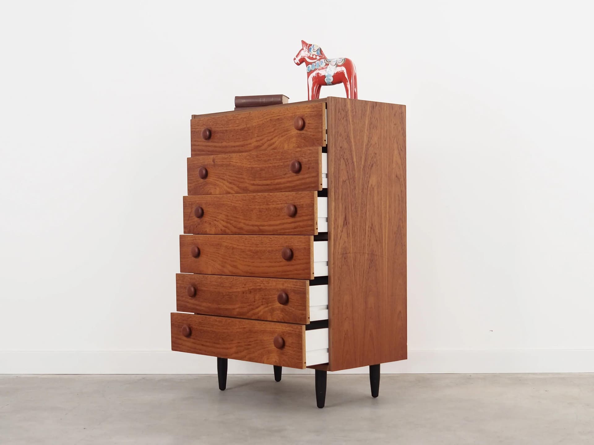 Chest of drawers, brown teak, Denmark, 1960s. - 33470