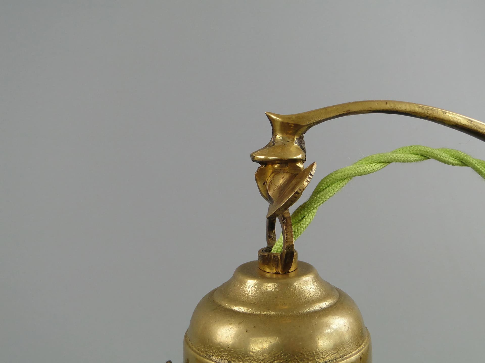 Table lamp Art Nouveau, brass, green glass, Austria, early 20th c. - 33604