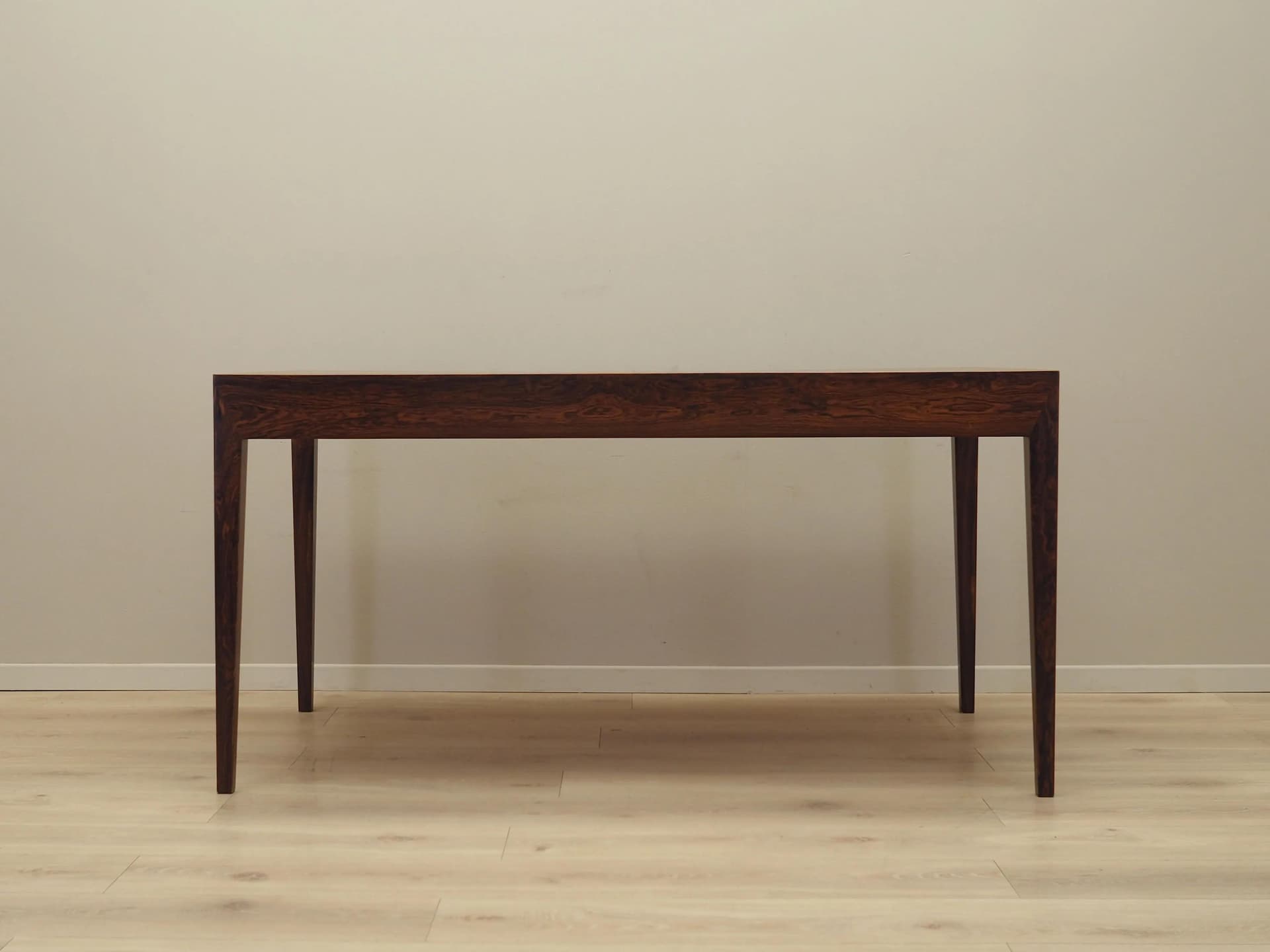Desk, brown rosewood, by S. Hansen, Haslev Møbelsnedkeri, Denmark, 1960s. - 33651