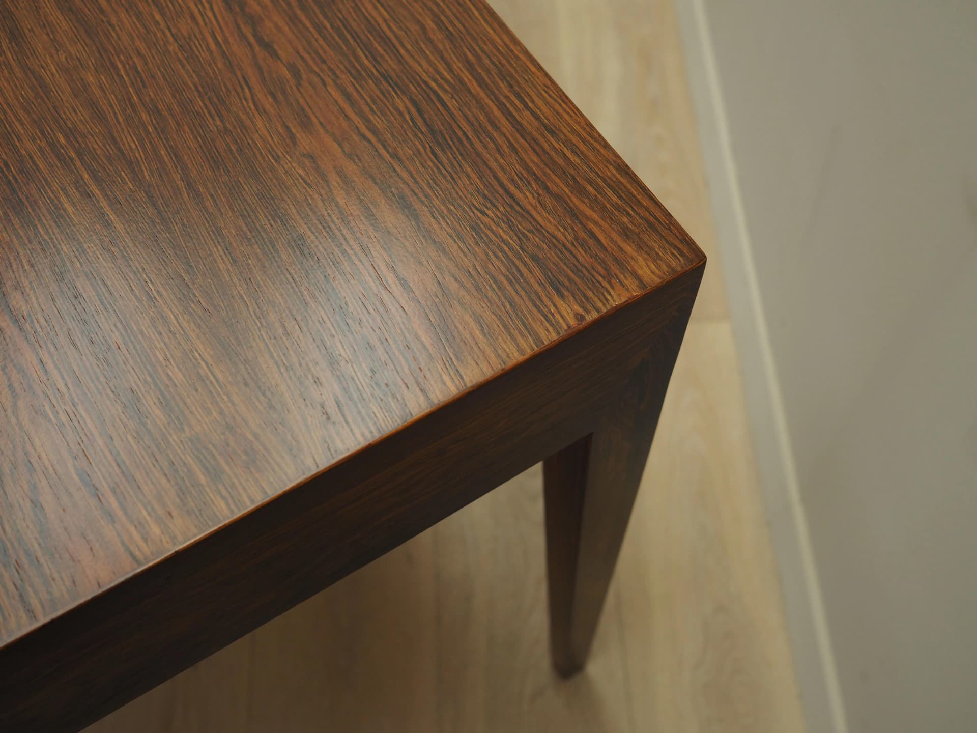 Desk, brown rosewood, by S. Hansen, Haslev Møbelsnedkeri, Denmark, 1960s. - 33657