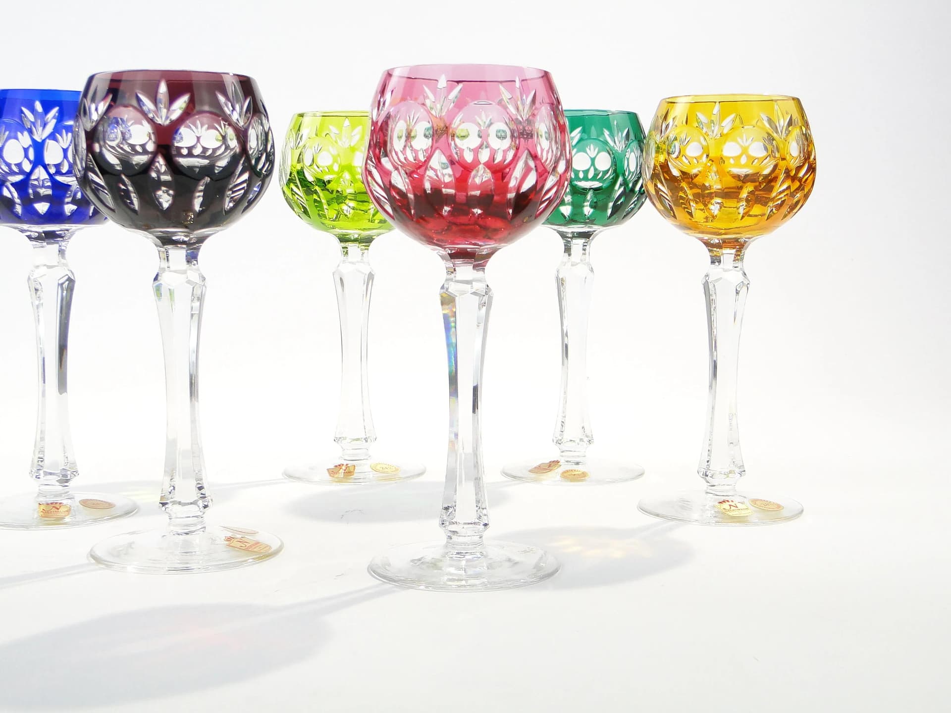 Kryształowe kieliszki do białego wina, Nachtmann, Niemcy, lata 60. - 33584