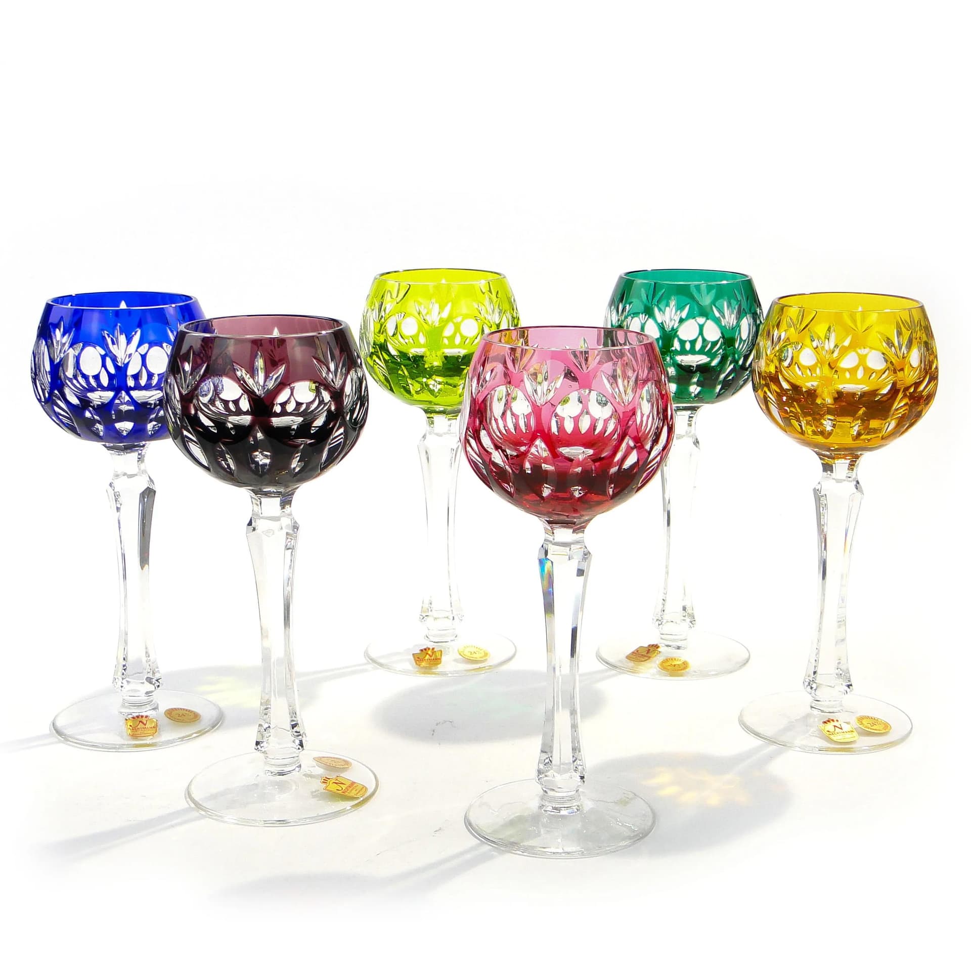 Kryształowe kieliszki do białego wina, Nachtmann, Niemcy, lata 60. - 33583