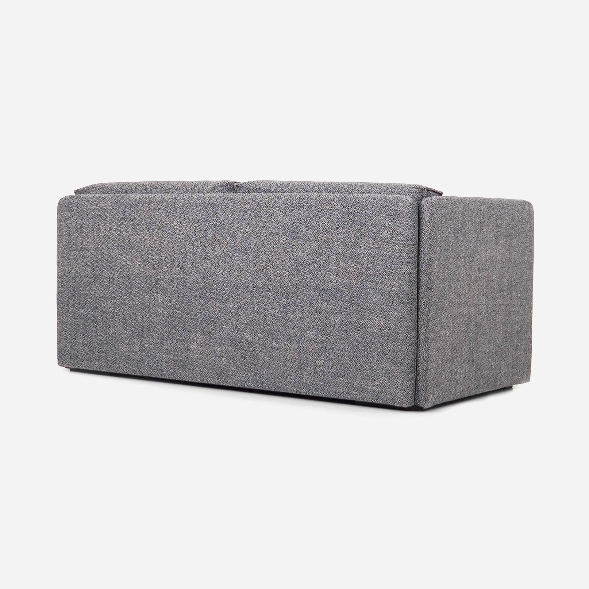 Sofa HAGA, grey melange, fabric, wood, Poland, 1990s. - 33647