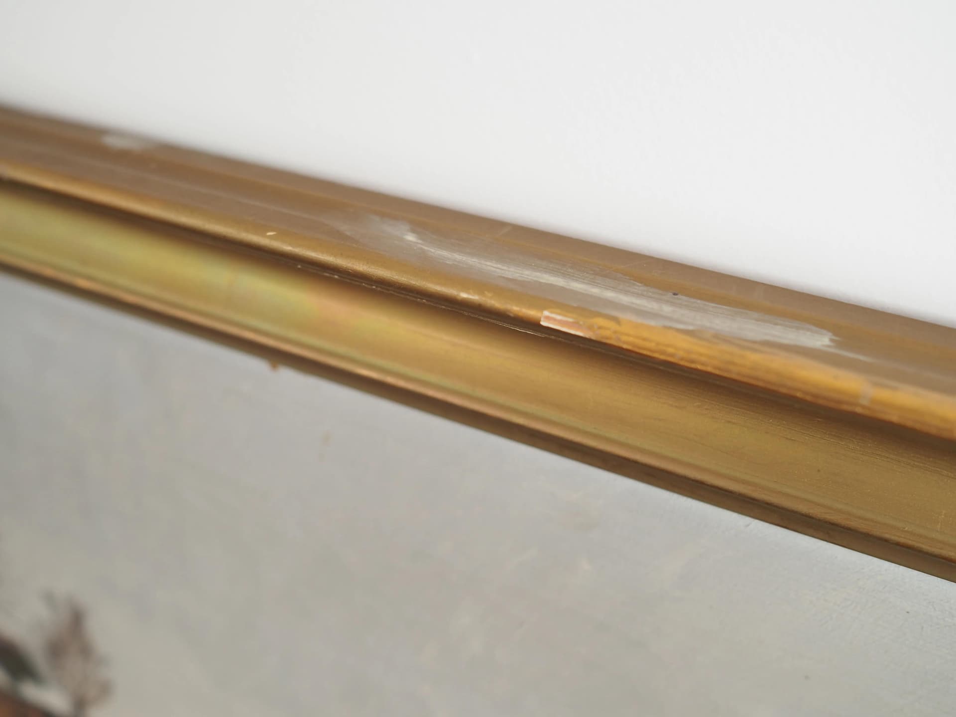 Obraz Pejzaż zimowy, skandynawski, płótno szary, lata 60. - 33629