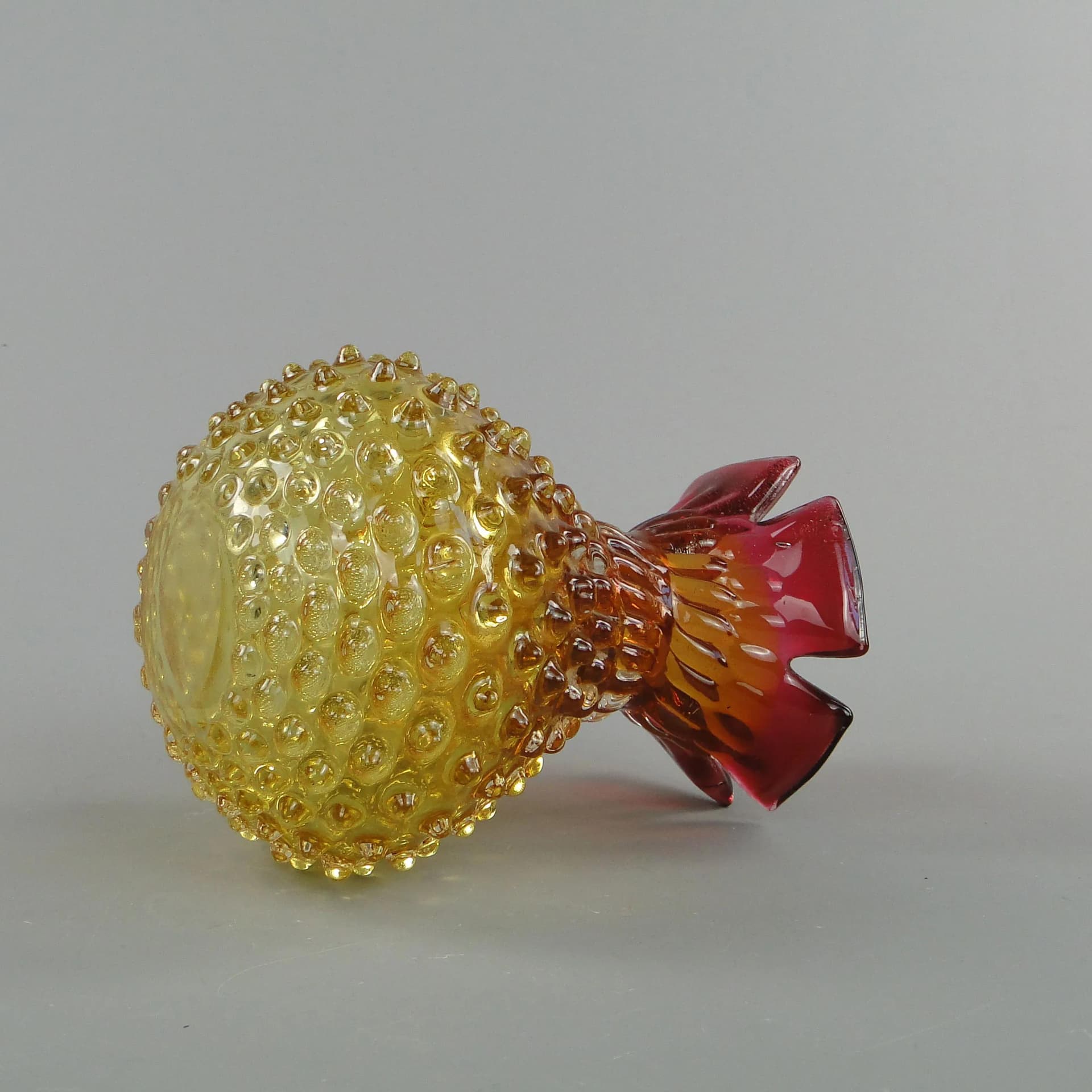 Wazon ananas, szkło kryształowe multikolor, proj. F. Koudelka, Czechosłowacja, lata 80. - 33727