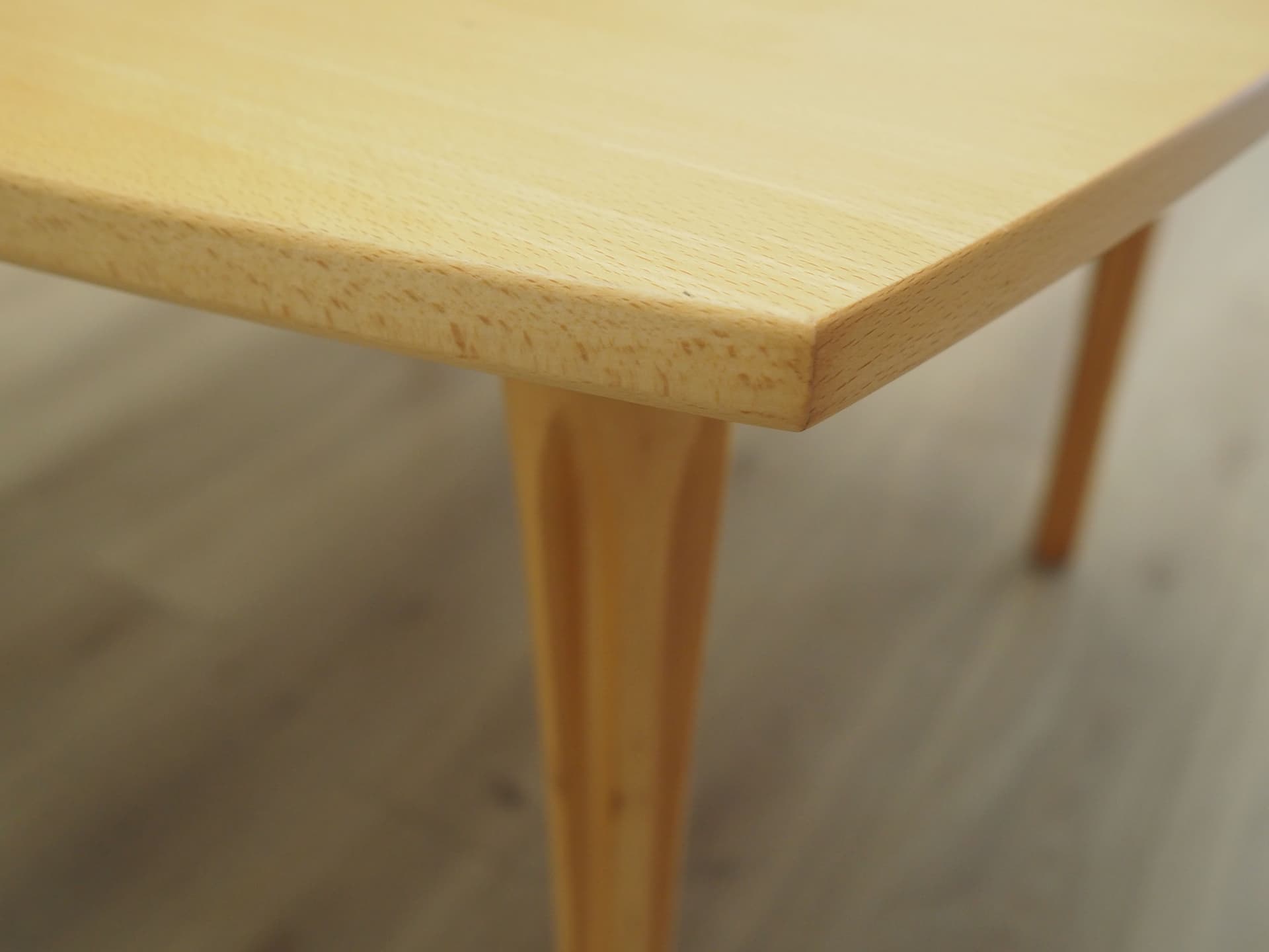 Table, beige beech, by T. Okamura & E. Marquardsen, for Getama, Denmark, 1970s. - 63886