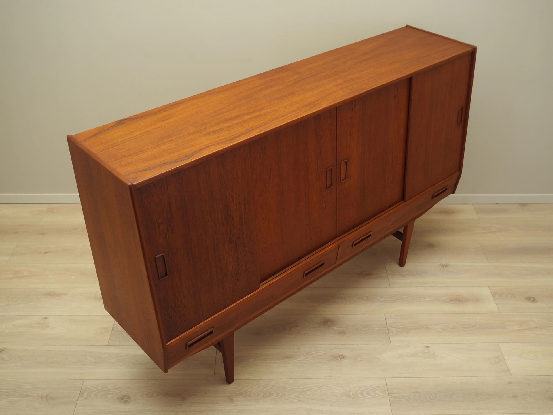 Highboard, brown teak, Westergaards Møbelfabrik, Denmark, 1960s. - 33784