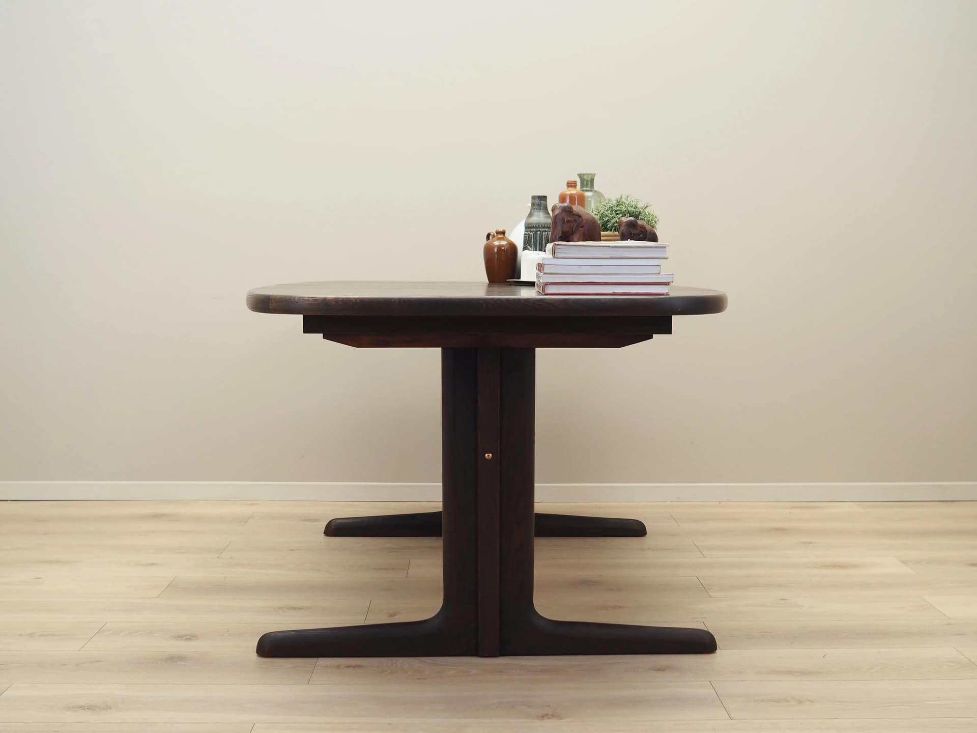 Dining Table, dark brown oak, Skovby Møbelfabrik, Denmark, 1970s - 33747