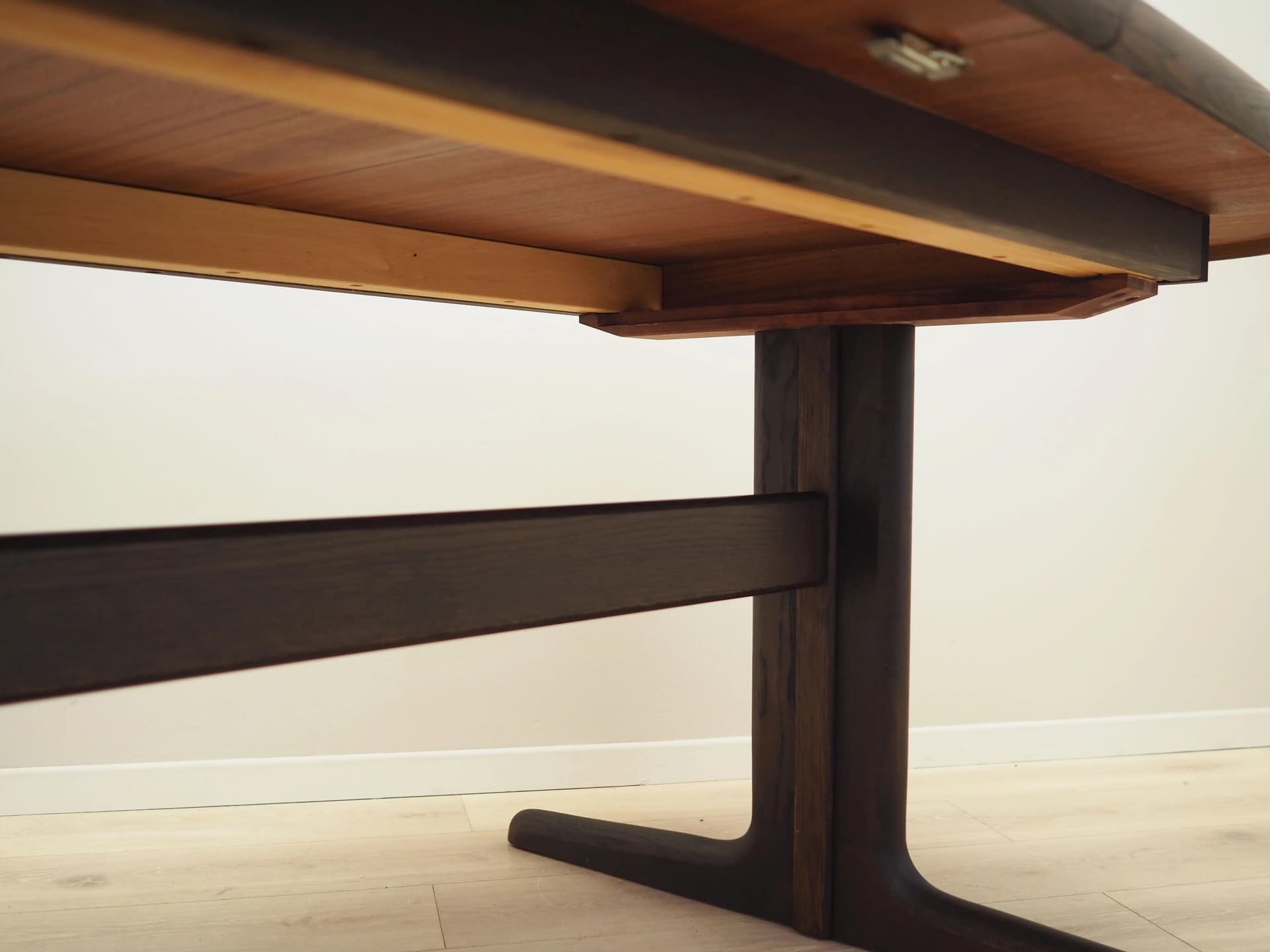 Dining Table, dark brown oak, Skovby Møbelfabrik, Denmark, 1970s - 33754