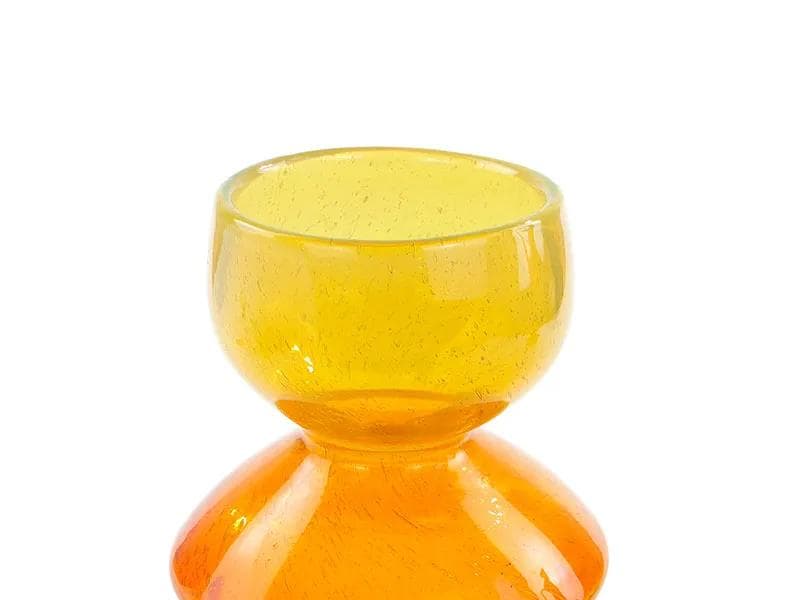Vase Kardynał, orange glass, by Z. Horbowy, Poland, 1970s - 34026
