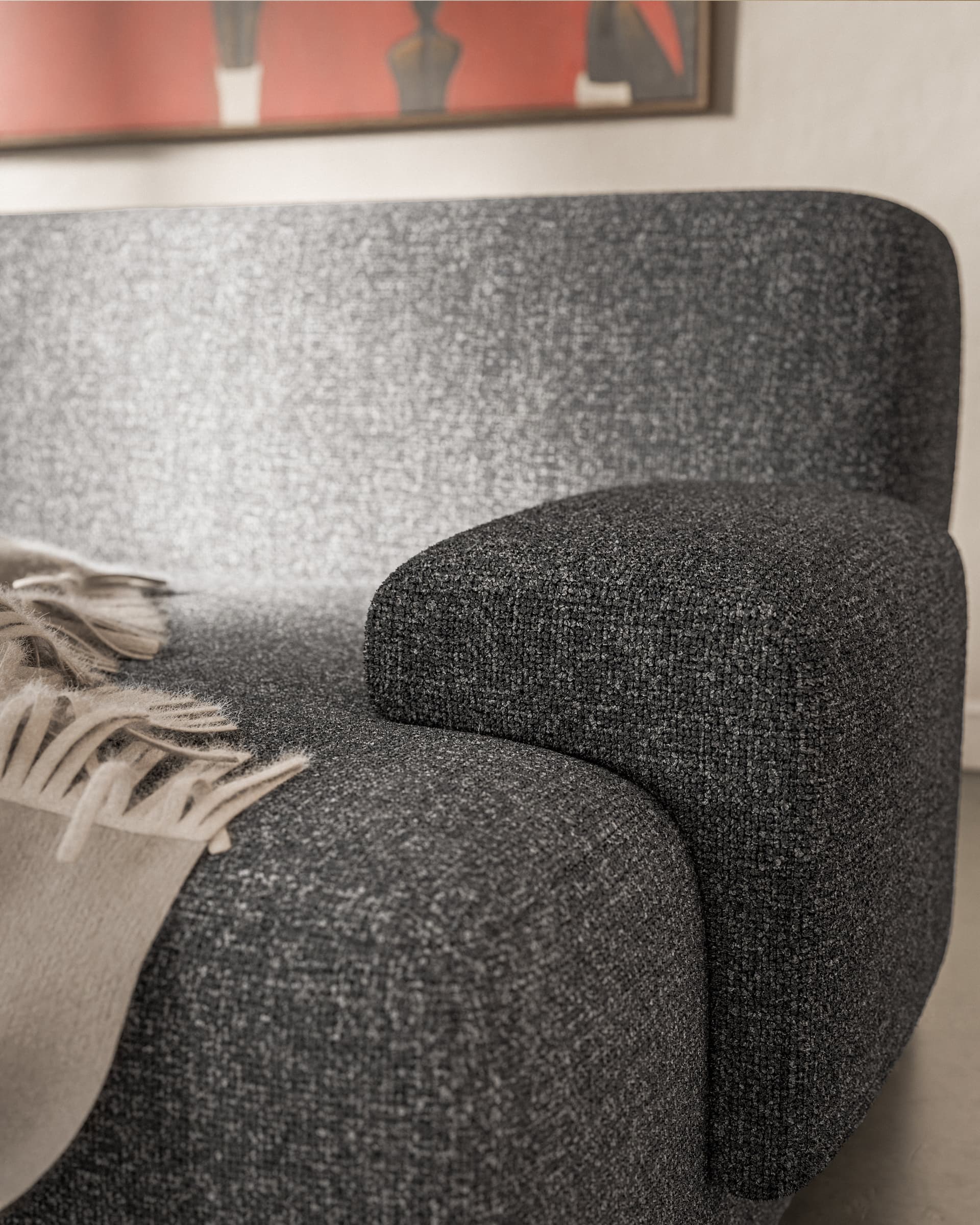 Sofa modułowa Umi 200 cm szary, Feum - 33885