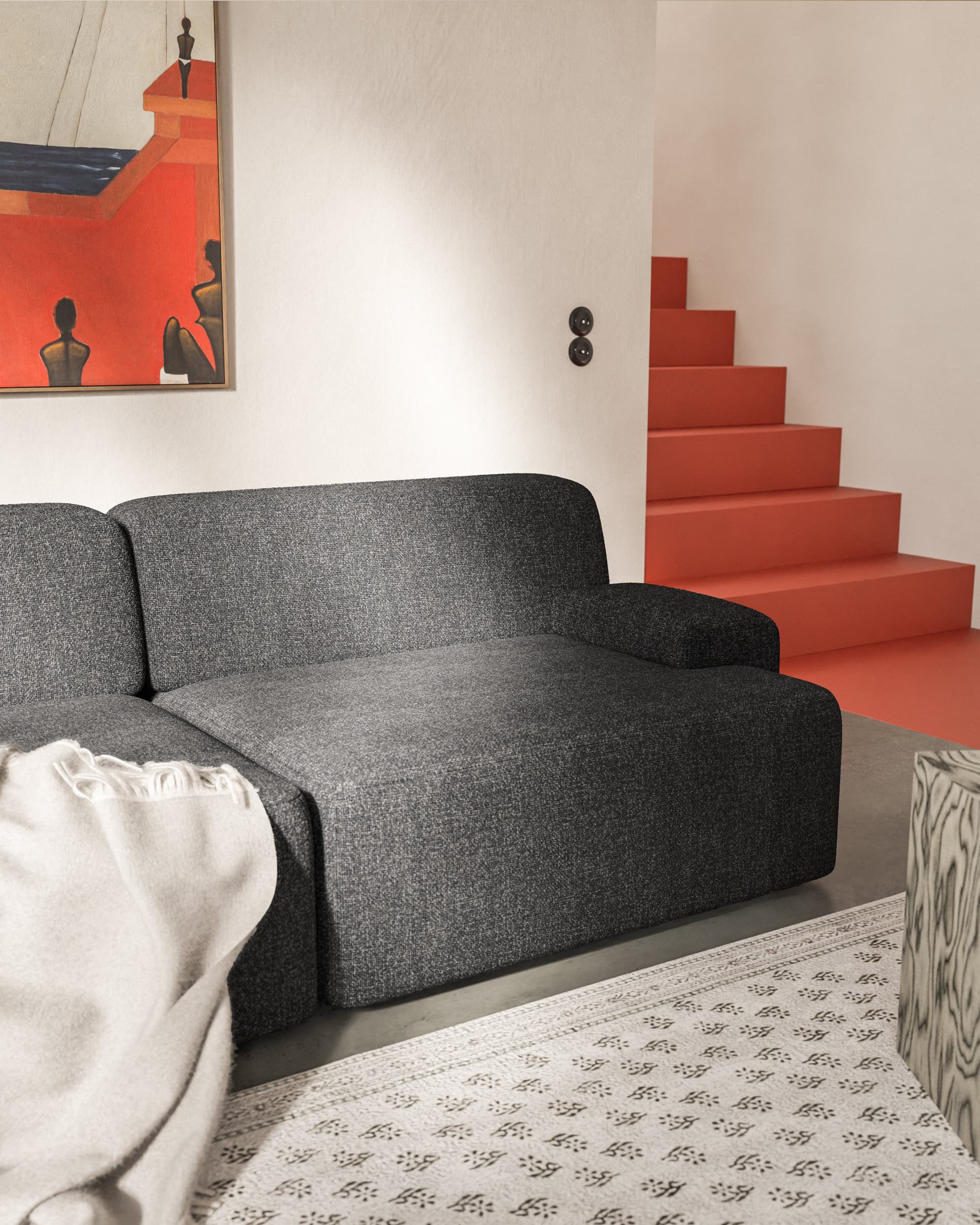 Sofa modułowa Umi 200 cm szary, Feum - 33886