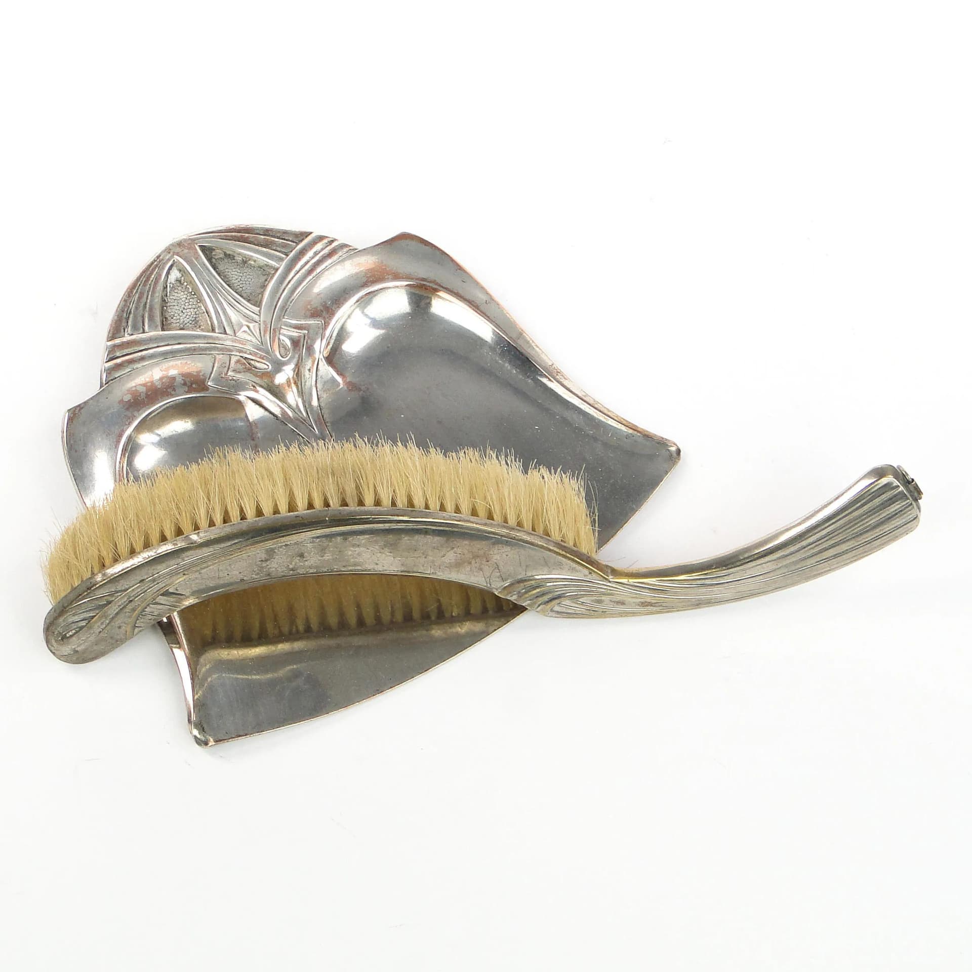 Crumb Set Art Nouveau, silver-plated copper, Poland, early 20th c. - 34014